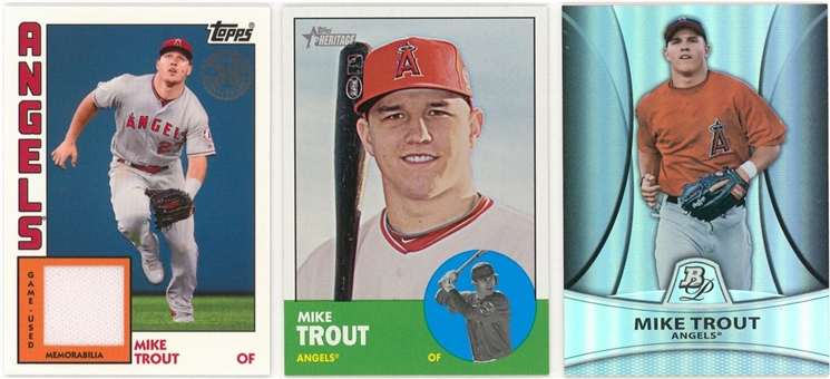 2010-2019 Topps Mike Trout Trio (3 Different)